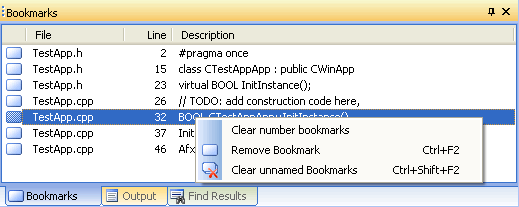 Bookmark Manager Pane